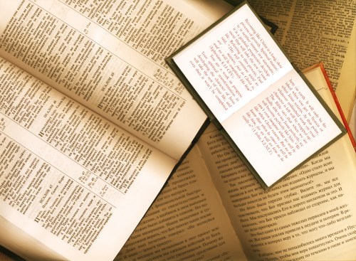 Open books background