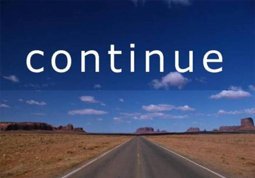 continue road clouds